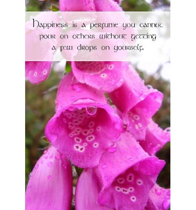 Sentiment Card - Happiness is a perfume ...