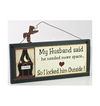 My Husband... Wooden Plaque