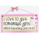 Homemade Gifts Wooden Plaque